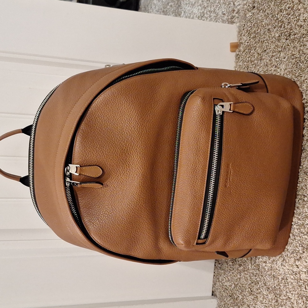 Leather Coach West Backpack